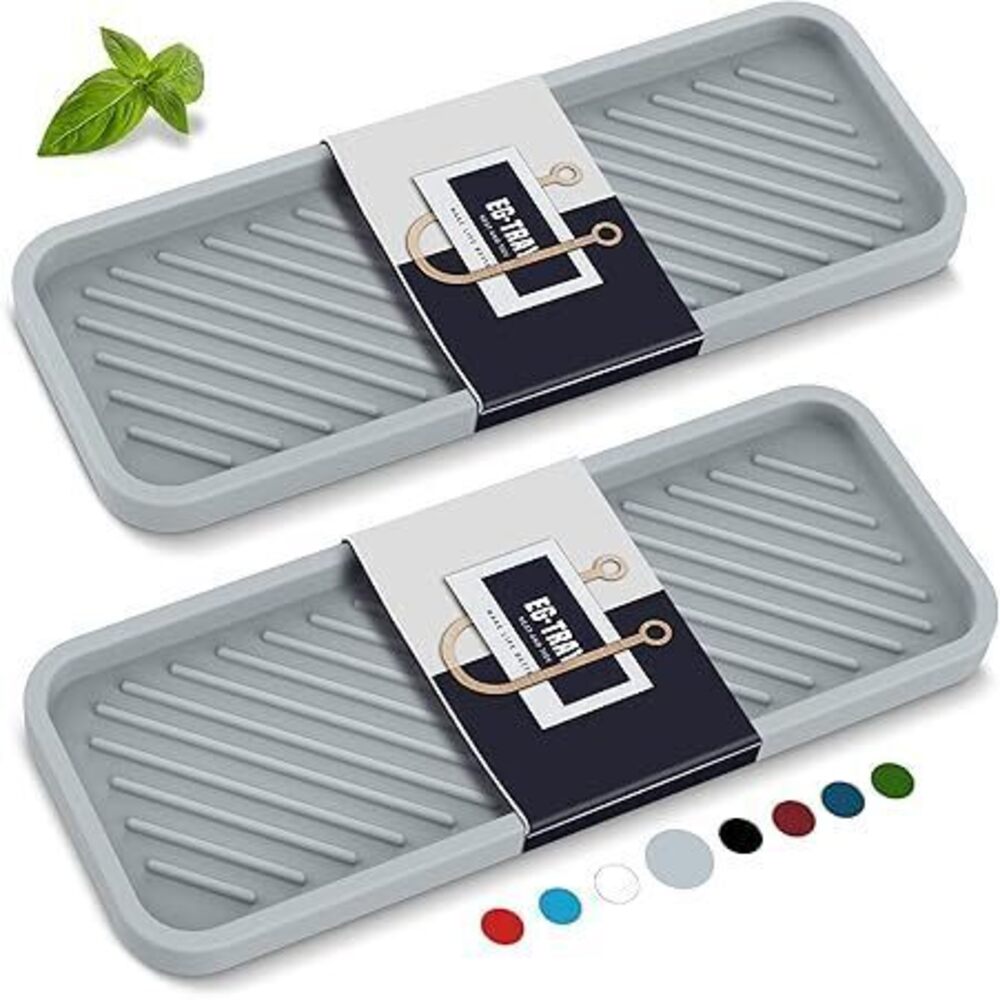 🗽❤️2 Silicone Sink Drain Tray - Light Gray